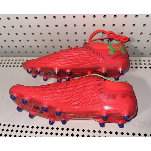 Under Armour Magnetico Pro 3 FG Womens Soccer Cleats Size 11.5 Red Green Blue - Picture 6 of 8